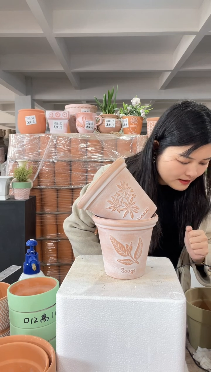 【闪购商品】红陶复古香草16-14两个