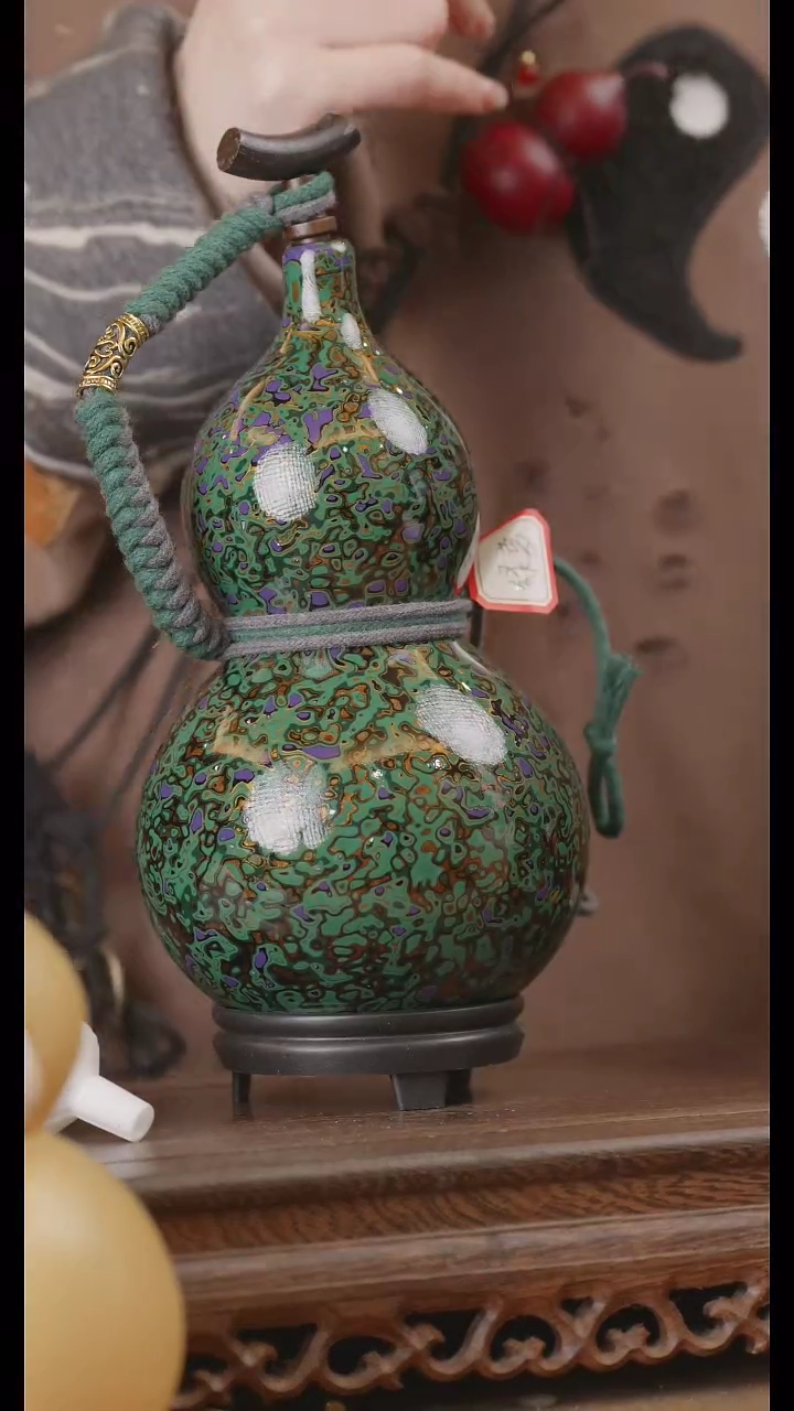 【闪购商品】270号精品天然大漆工艺防渗内胆酒葫芦~