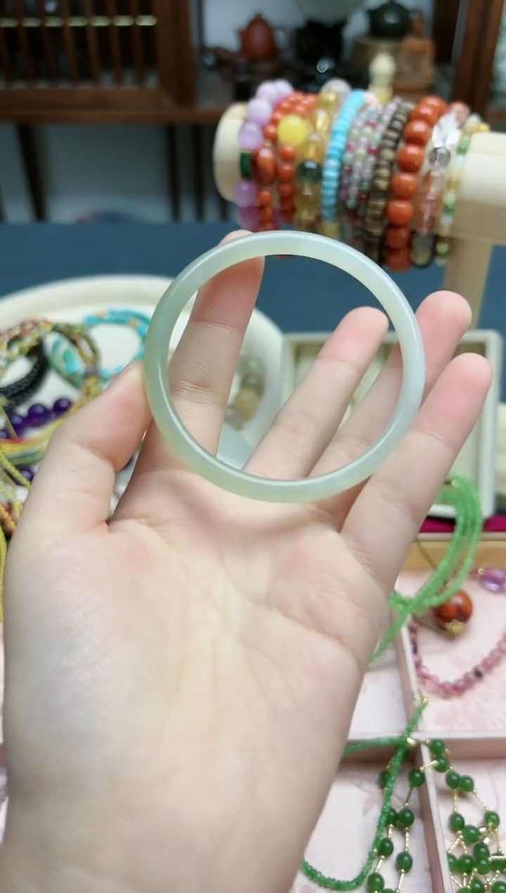 【闪购商品】和田玉手镯未镶嵌和田玉55#手镯*1 HX