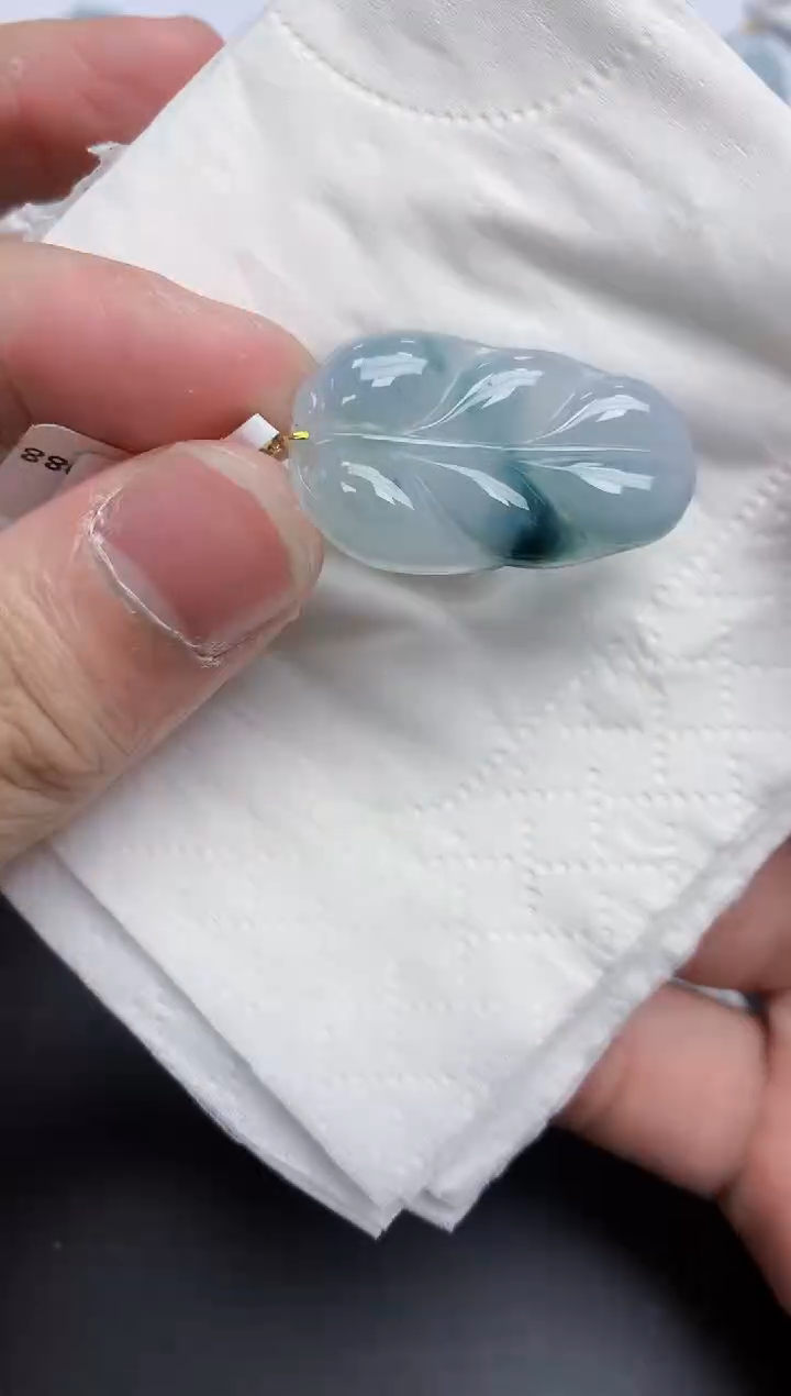 【闪购商品】翡翠颈饰18K金镶嵌天然缅甸翡翠A货