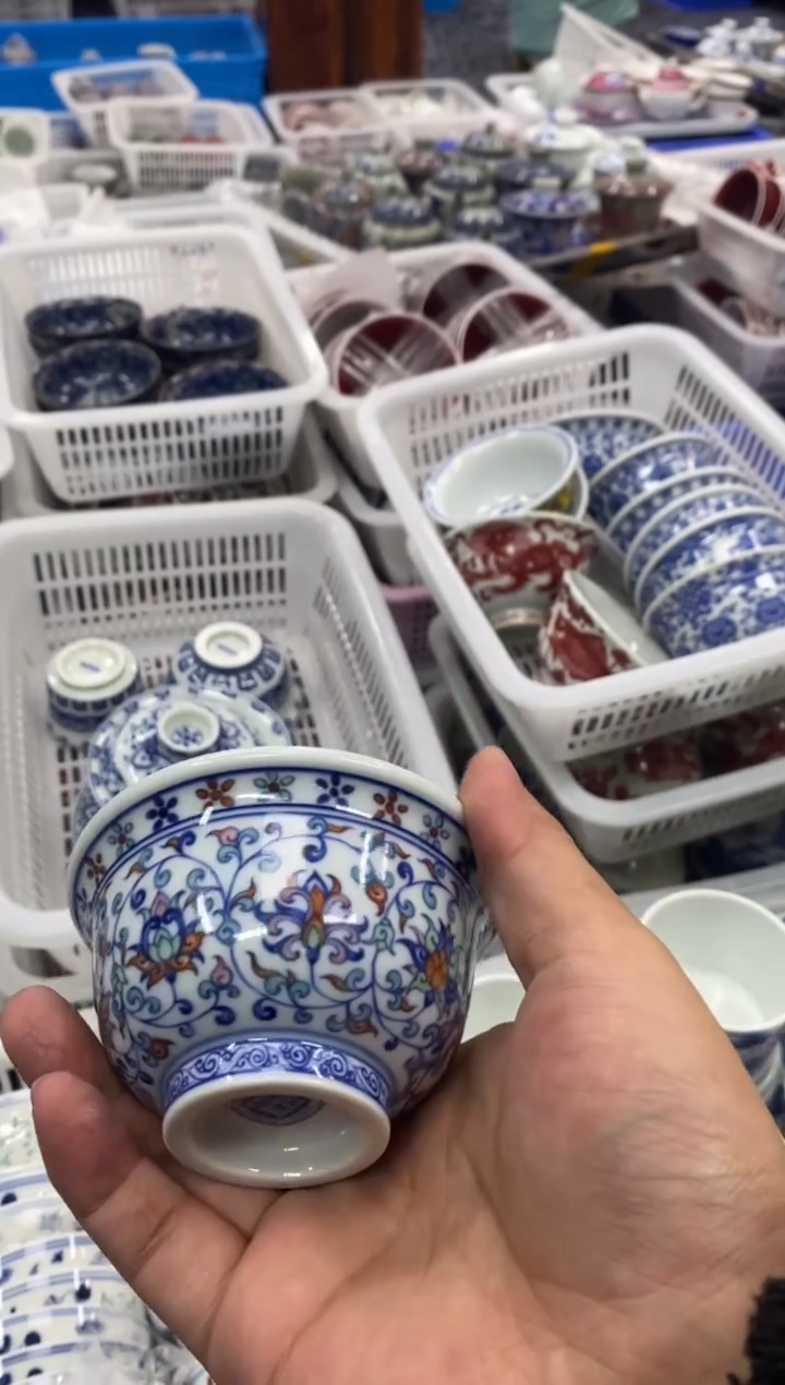 摆件陶景德陶瓷茶具容量约100