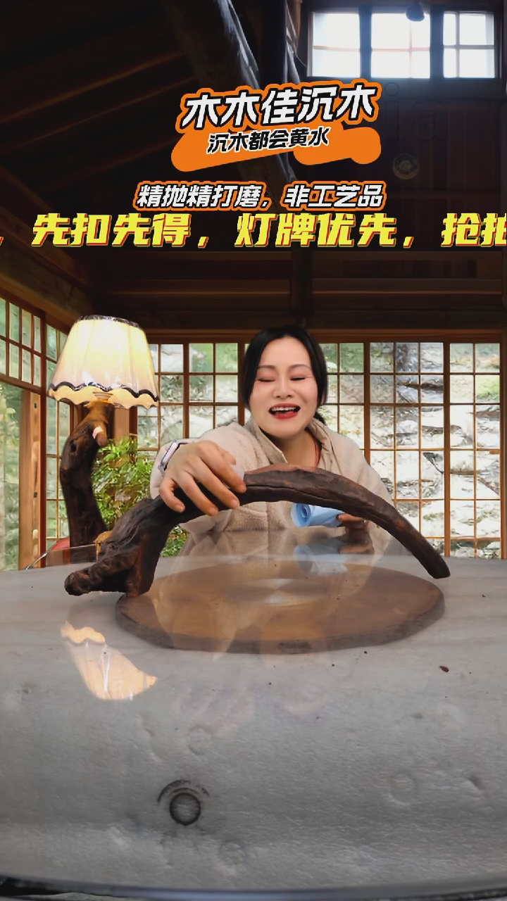 @****年木木佳沉木鱼缸造景035