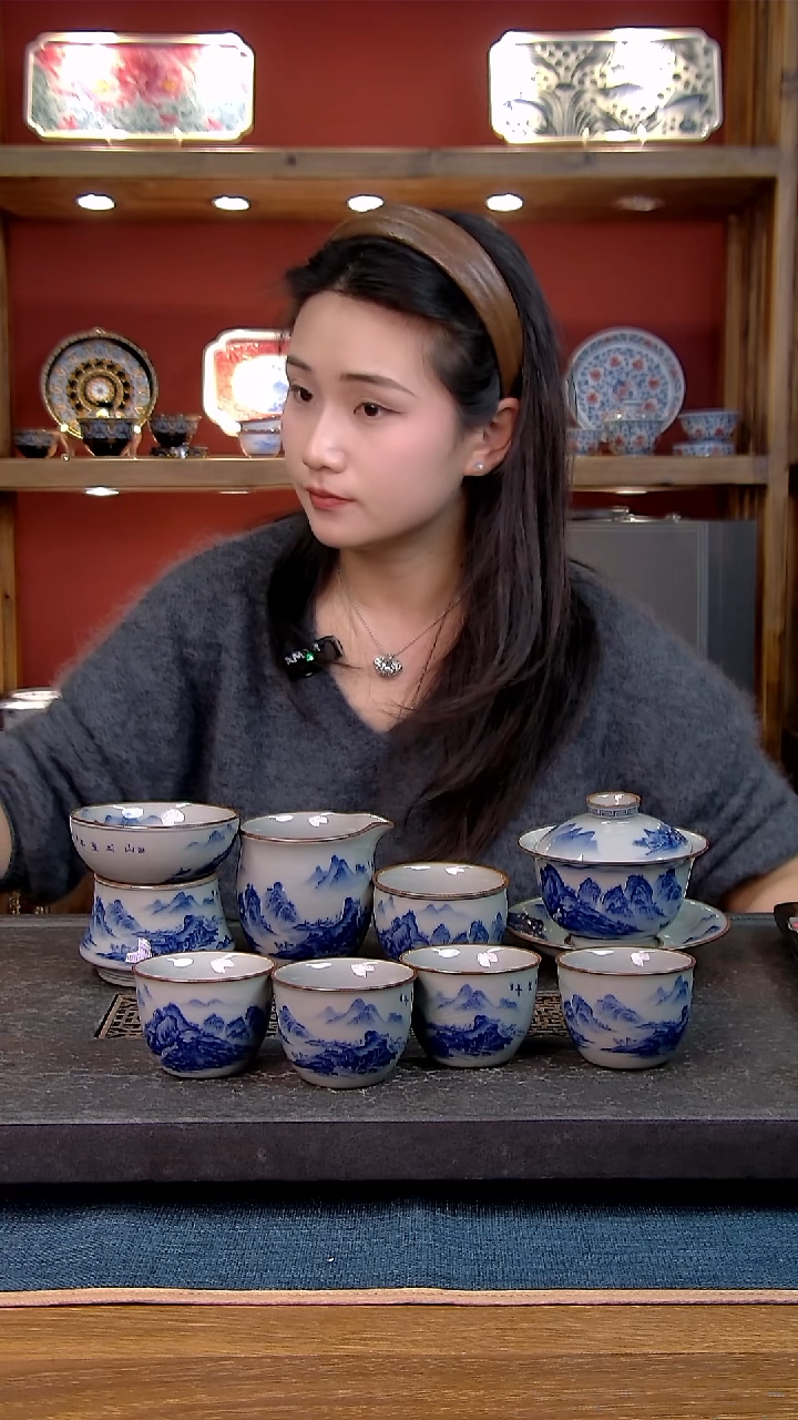 简装家用款件套 老陶泥开片纹陶瓷茶具