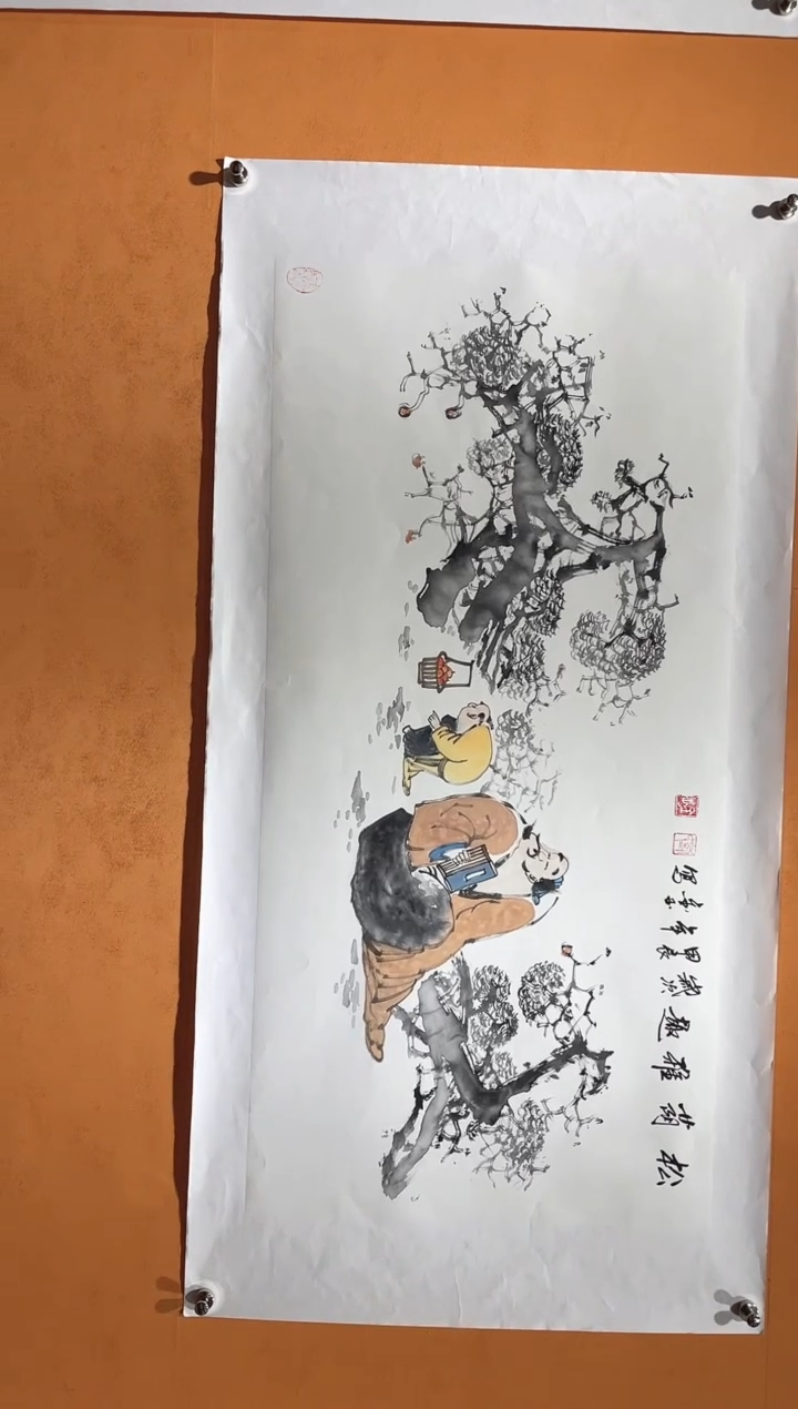 国画刘金玉教授亲笔手绘