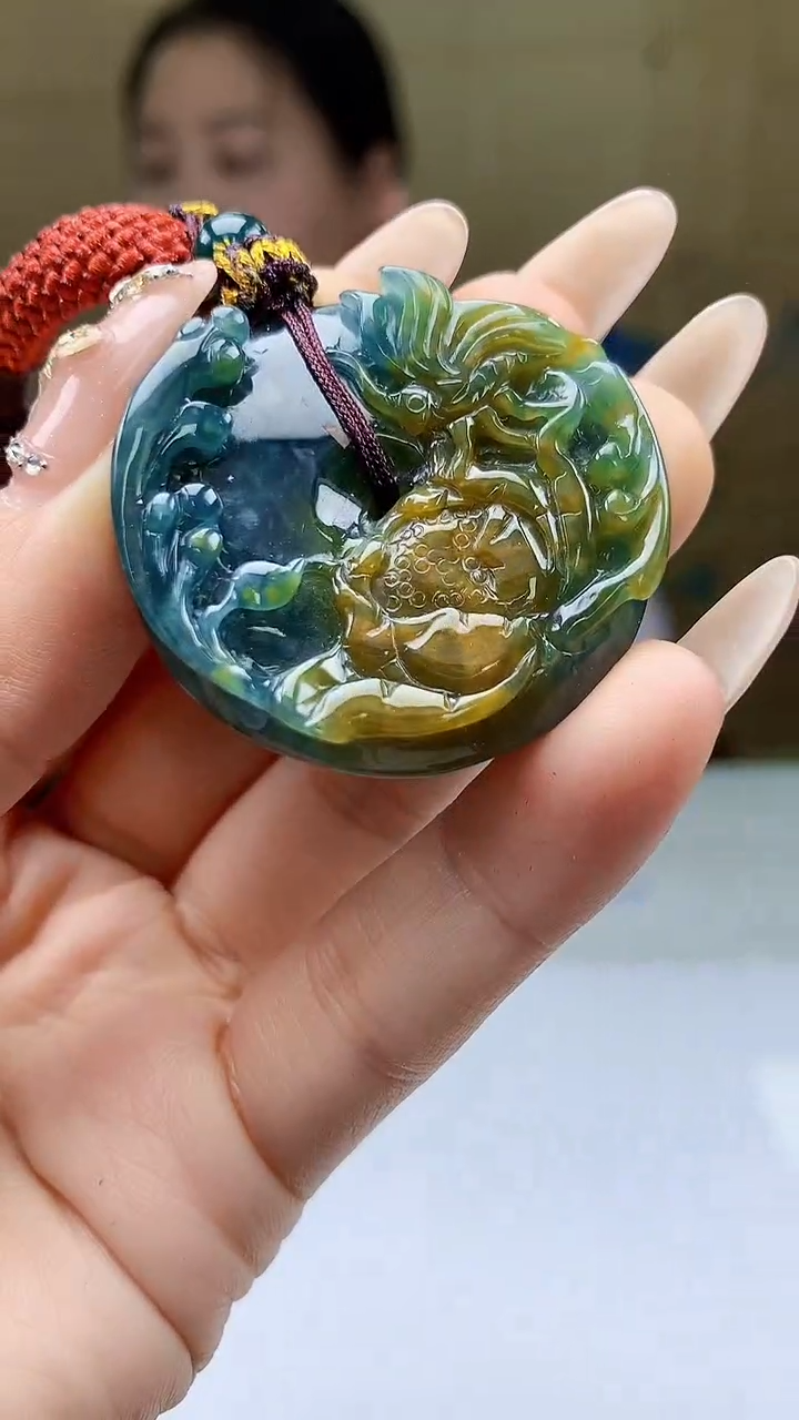【闪购商品】定制翡翠未镶嵌4902ty-毛货挂件12