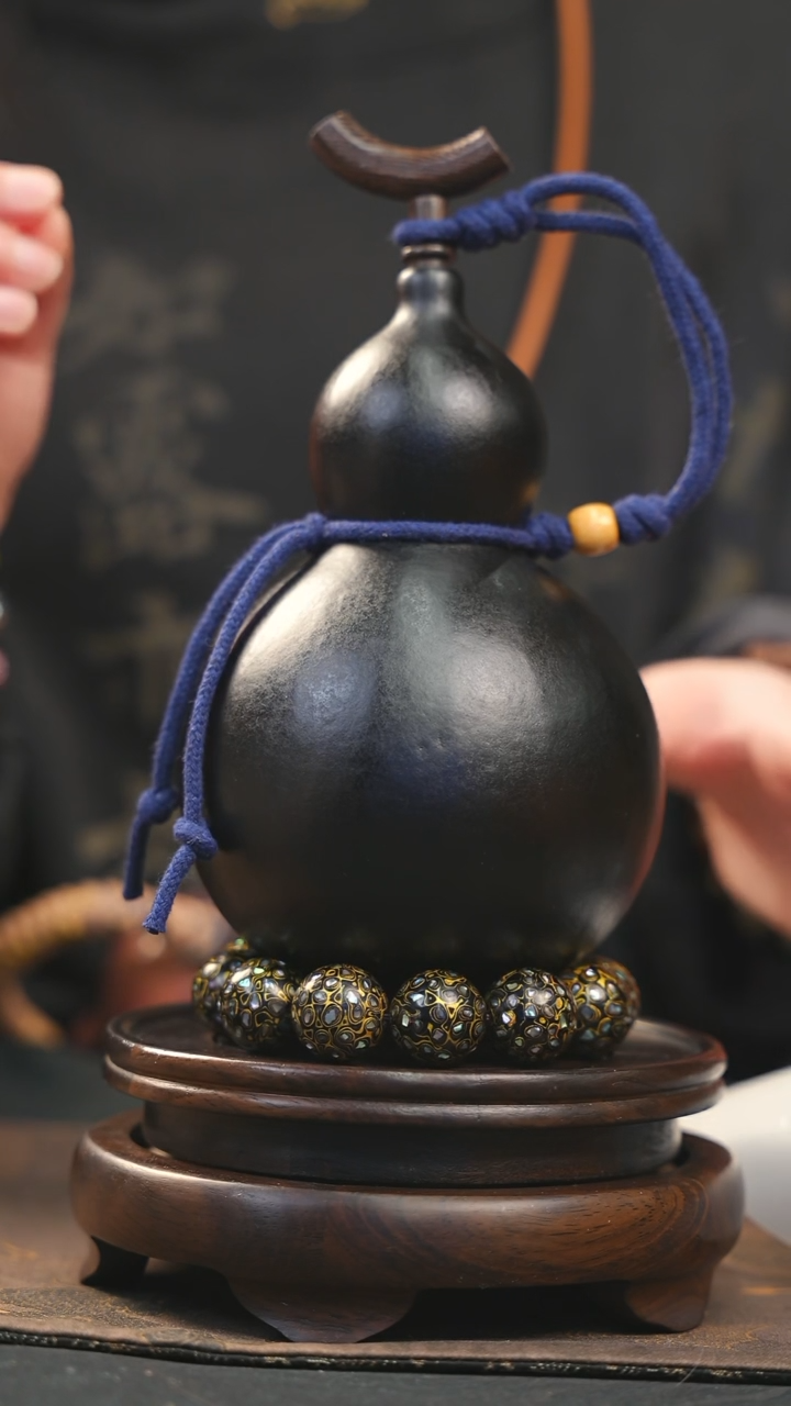 【闪购商品】YO197大漆酒葫芦不包手串及旋转底座