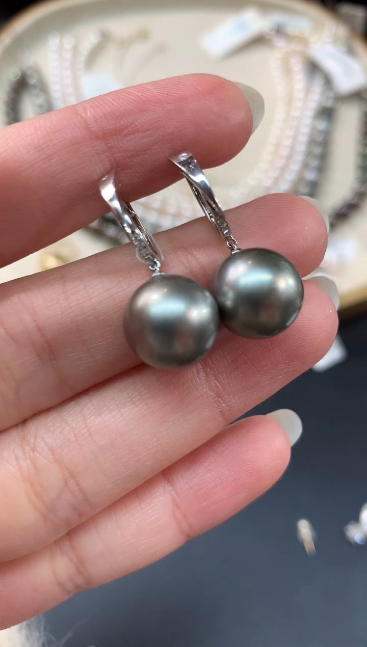 【闪购商品】海水珍珠耳饰18K金镶嵌A87|5980