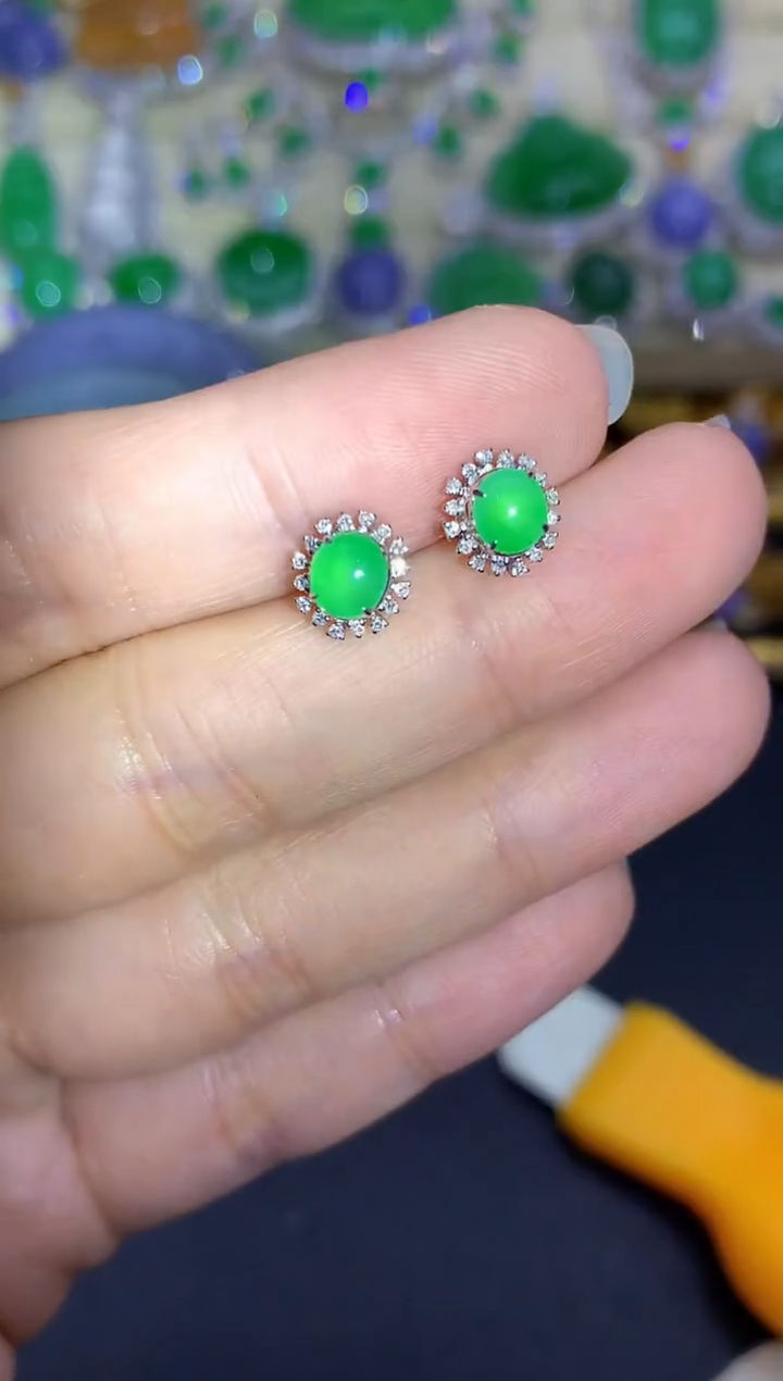 颈饰18K金镶嵌翡翠423中国好珍宝