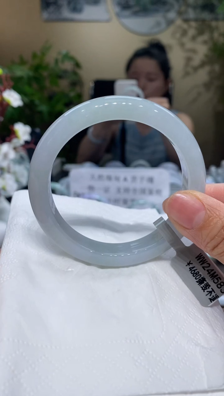 翡翠手镯未镶嵌翡翠57-58