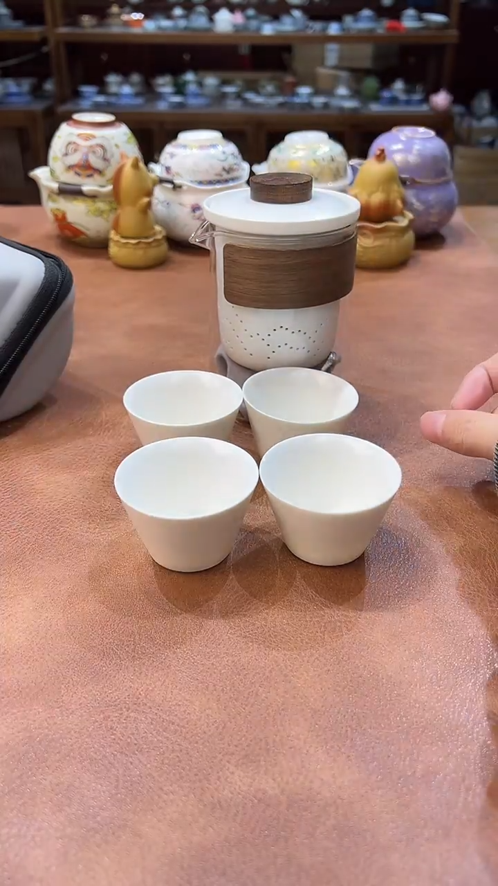 真的很便宜会开片的旅行茶具