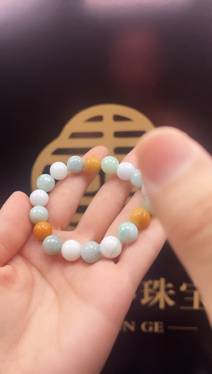 【闪购商品】翡翠颈饰未镶嵌缅甸翡翠手链