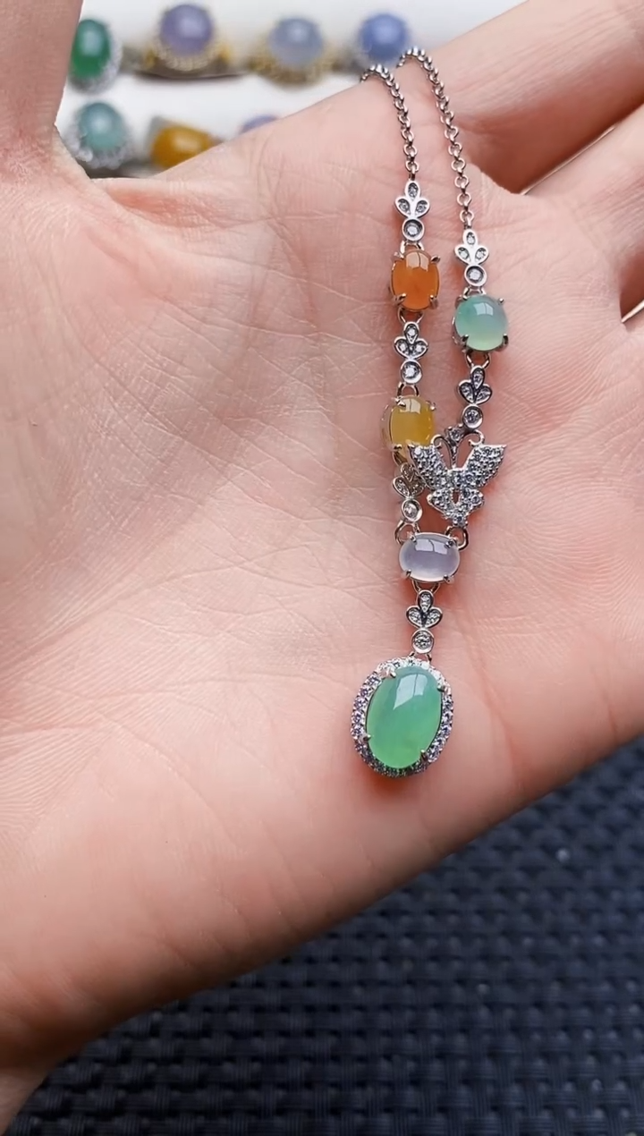 银S925镶嵌戒指翡翠2517