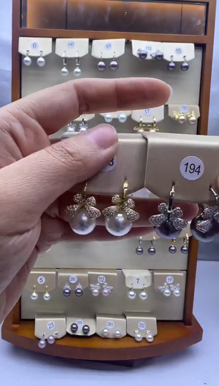 未镶嵌耳饰淡水珍珠193+194