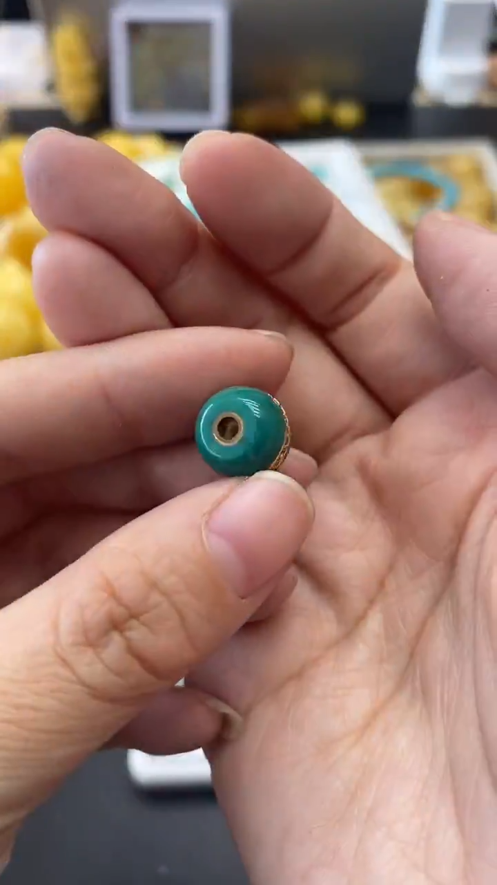 银S925镶嵌绿松石珠宝奇石874