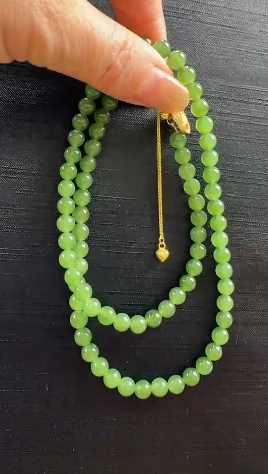 【闪购商品】和田玉（碧玉）手链银S925镶嵌和田玉项链