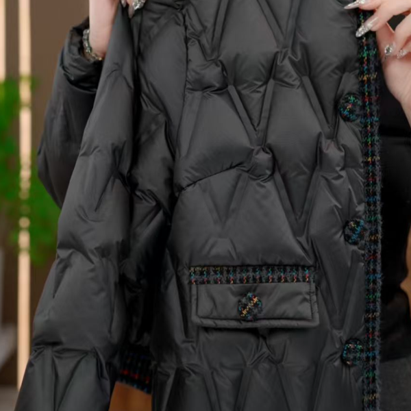 2025杭州原版正品保暖气质减龄修身羽绒E-186-MMQSDZNZ