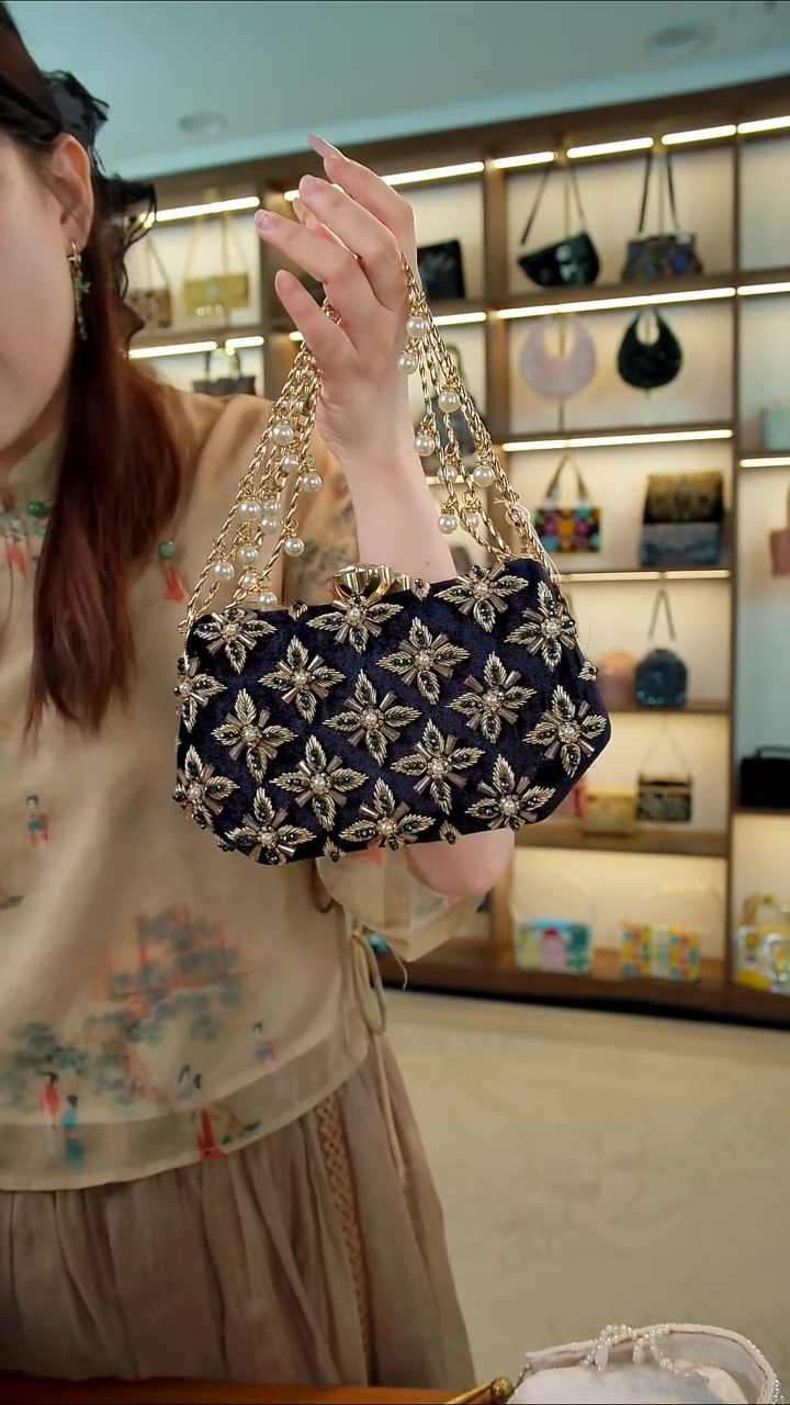 织绣珠绣手提包时尚女神直播间选款