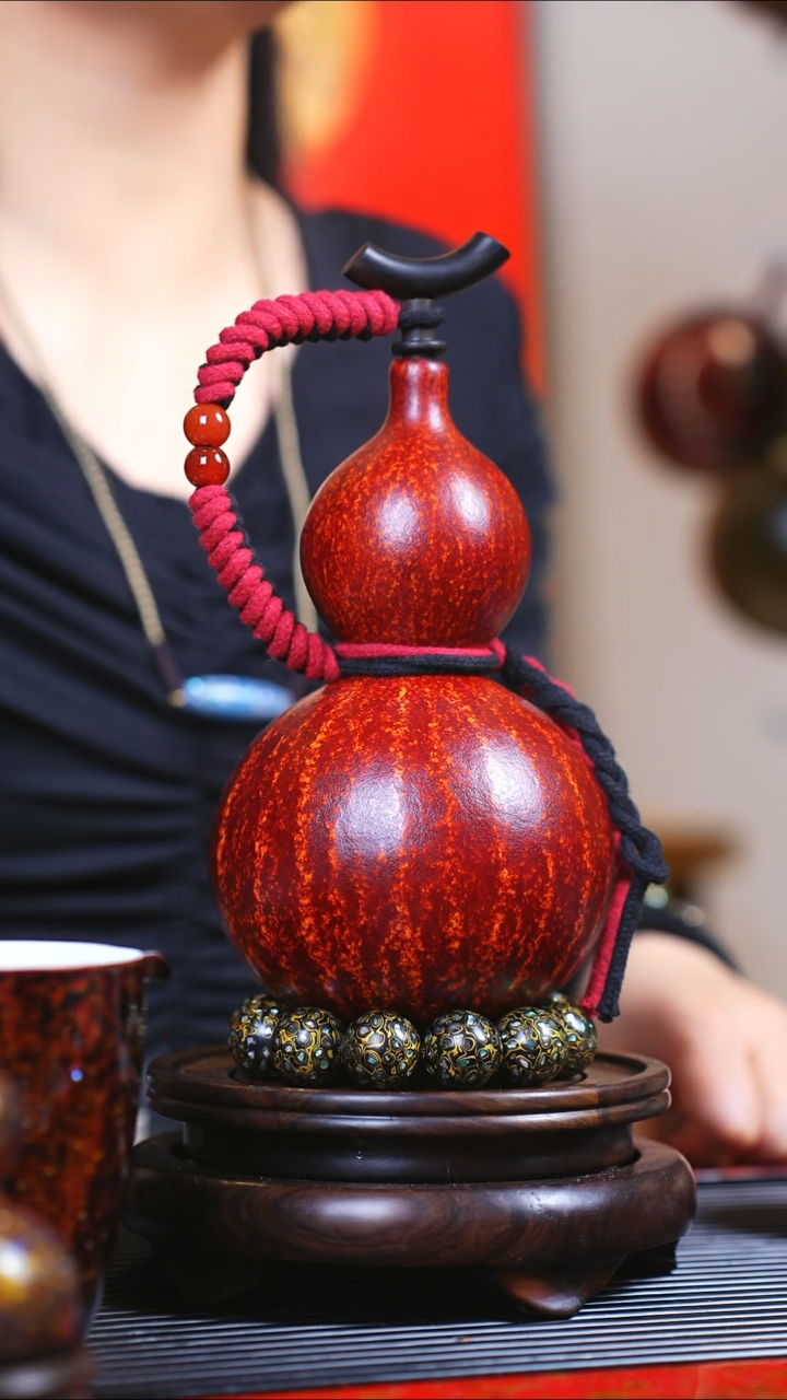 【闪购商品】JG165过年送臻选大漆酒葫芦