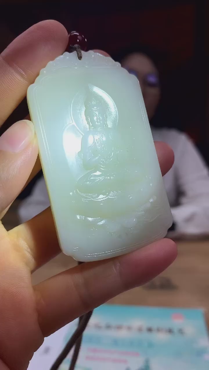 和田玉未镶嵌颈饰D408