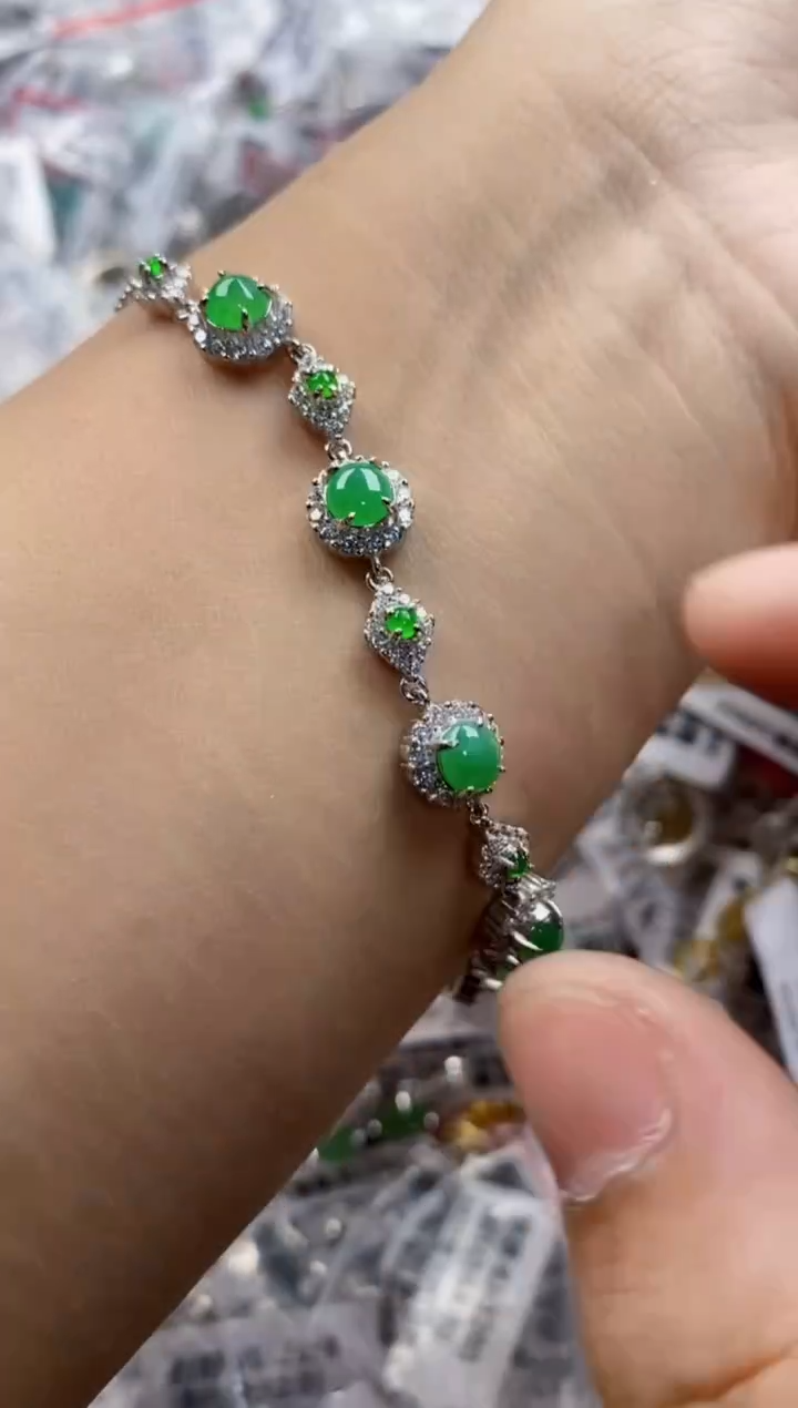 翡翠戒指银S925镶嵌1414     8