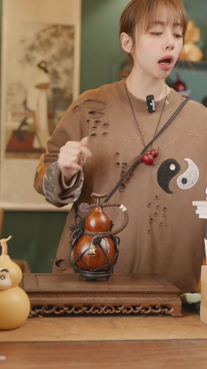 【闪购商品】279号精品天然大漆工艺防渗内胆酒葫芦~