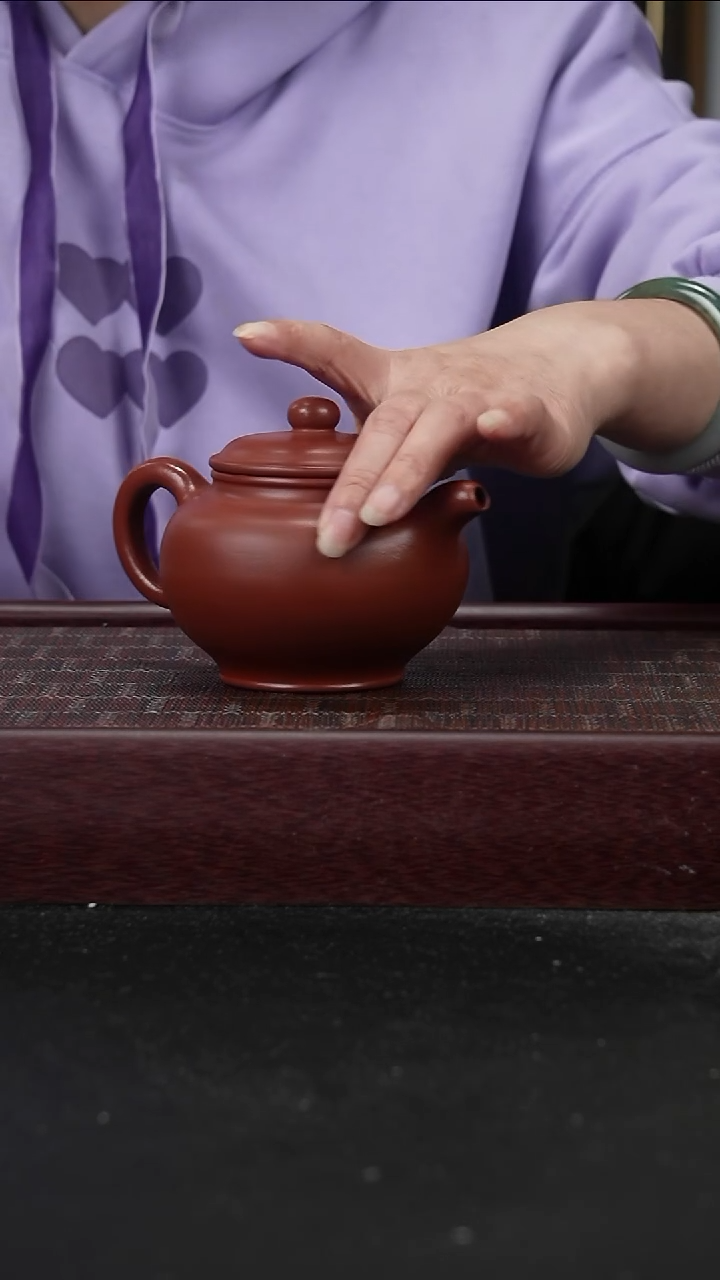 茶壶紫砂zq朱泥掇只260cc