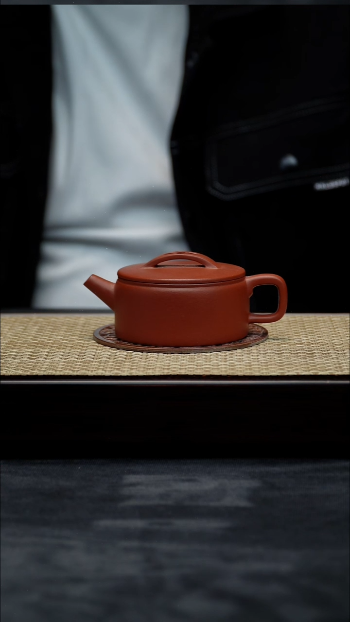 茶壶紫砂微瑕100朱泥汉瓦