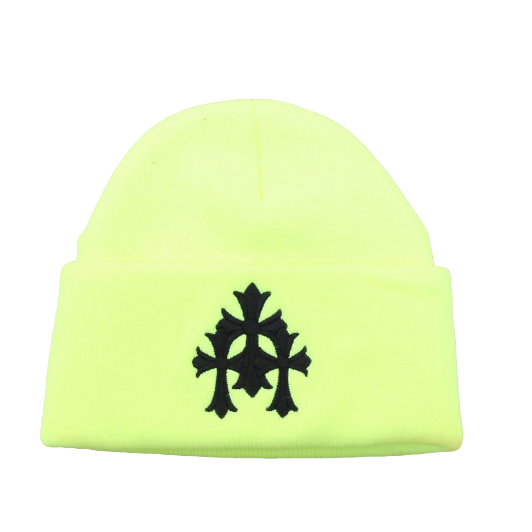 99新 Chrome Hearts/克罗心 汤/P205336308/新款荧光色刺绣冷帽