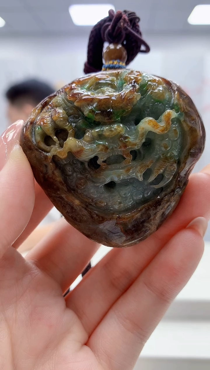 未镶嵌定制翡翠4917jw-毛货挂件21