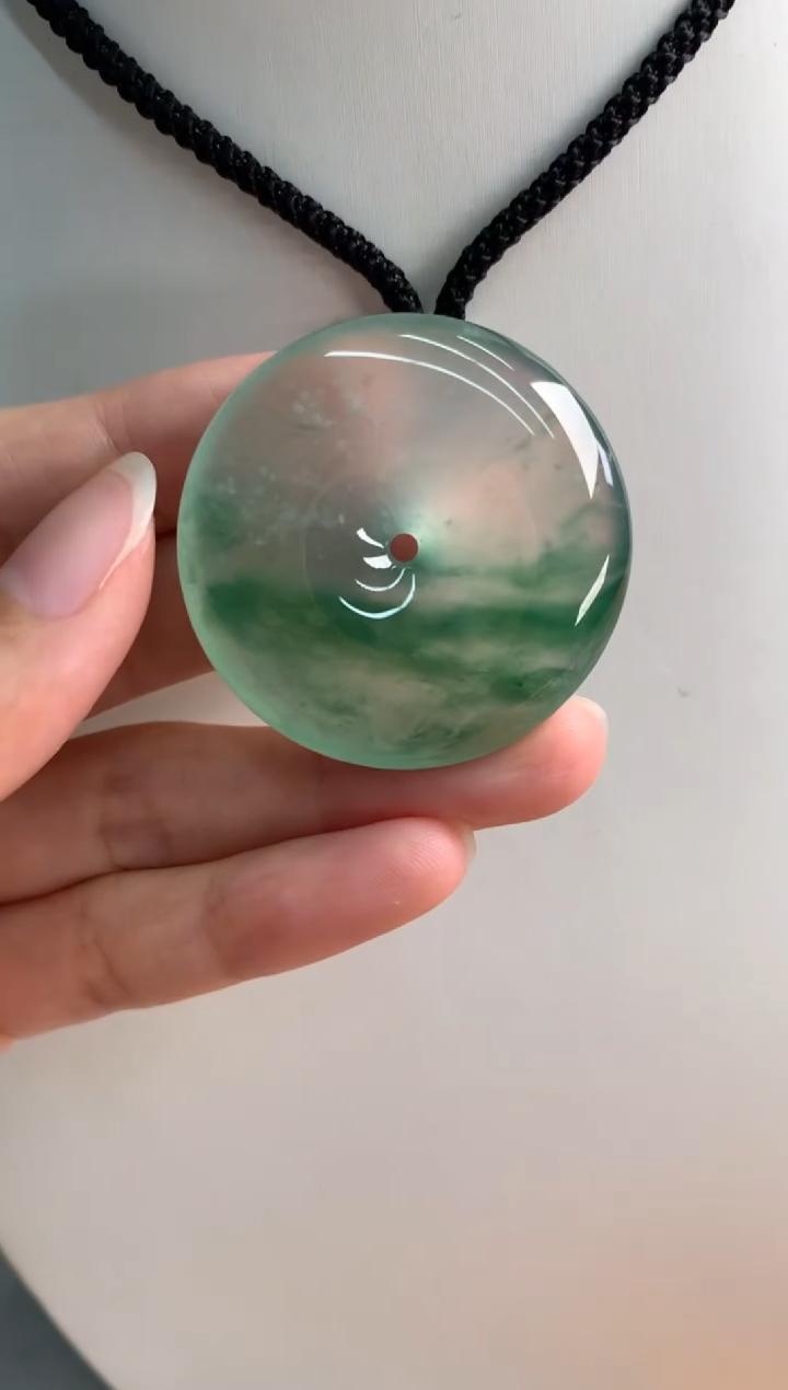 翡翠未镶嵌颈饰38.5-7.5