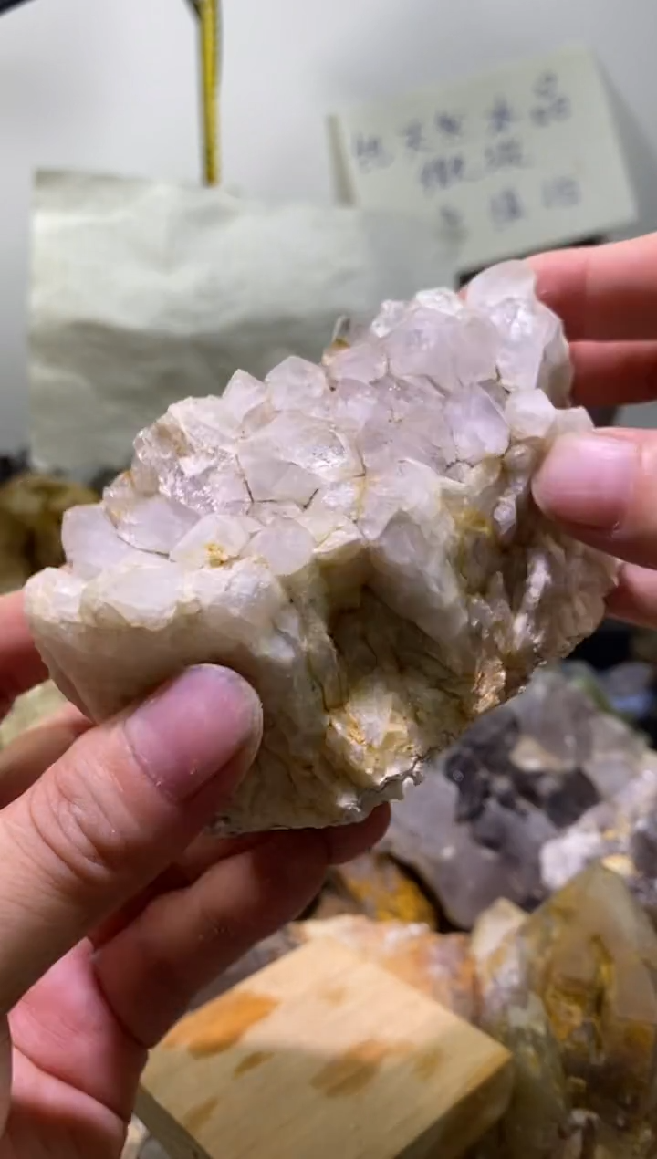 未镶嵌珠宝半成品水晶52号四川花园水晶花361g