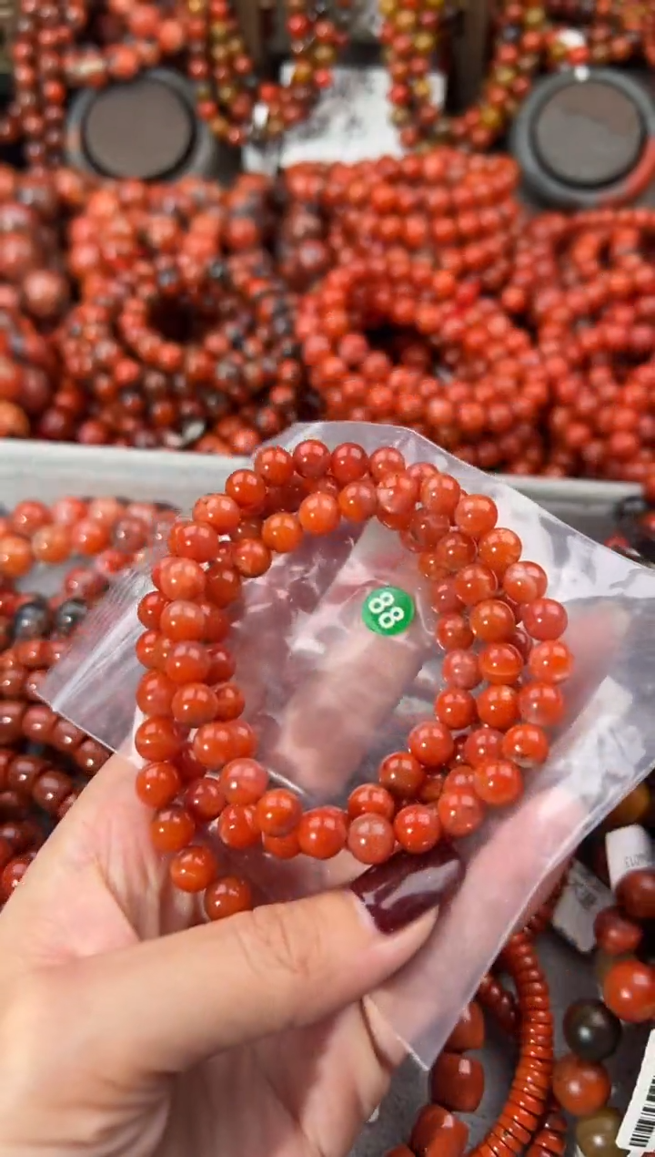 未镶嵌手串南红玛瑙7+