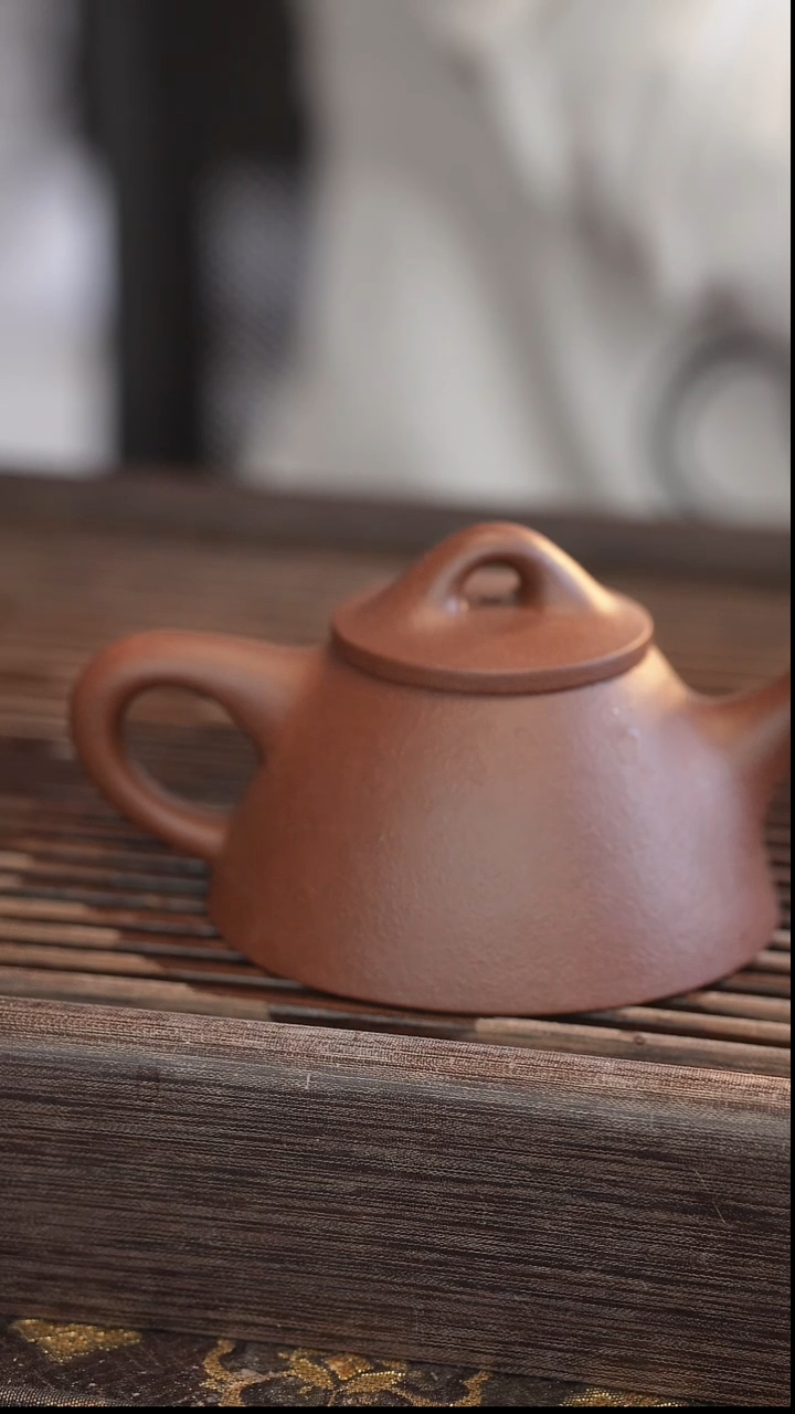 茶壶紫砂霸王石瓢 半手工 170cc