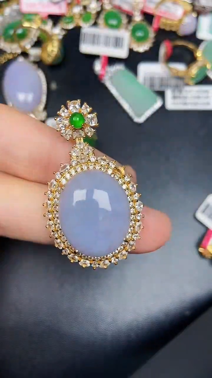 银S925镶嵌戒指翡翠2790