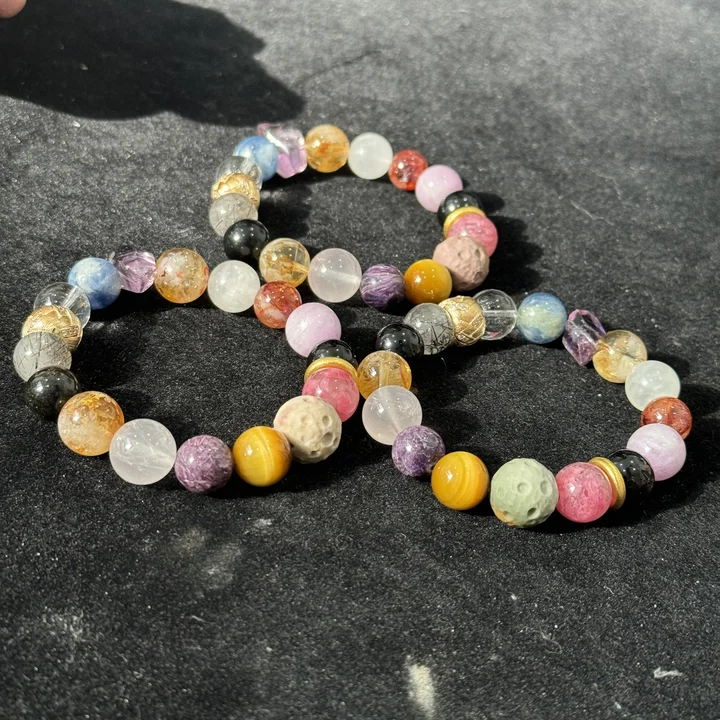 水晶 多宝12mm 手串 多样性发货 拍一发一-540920  