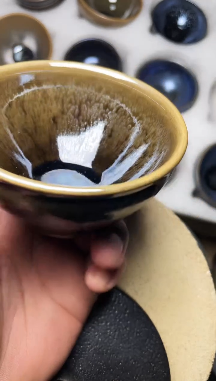【闪购商品】茶盏叶紫建盏瓷器微瑕238