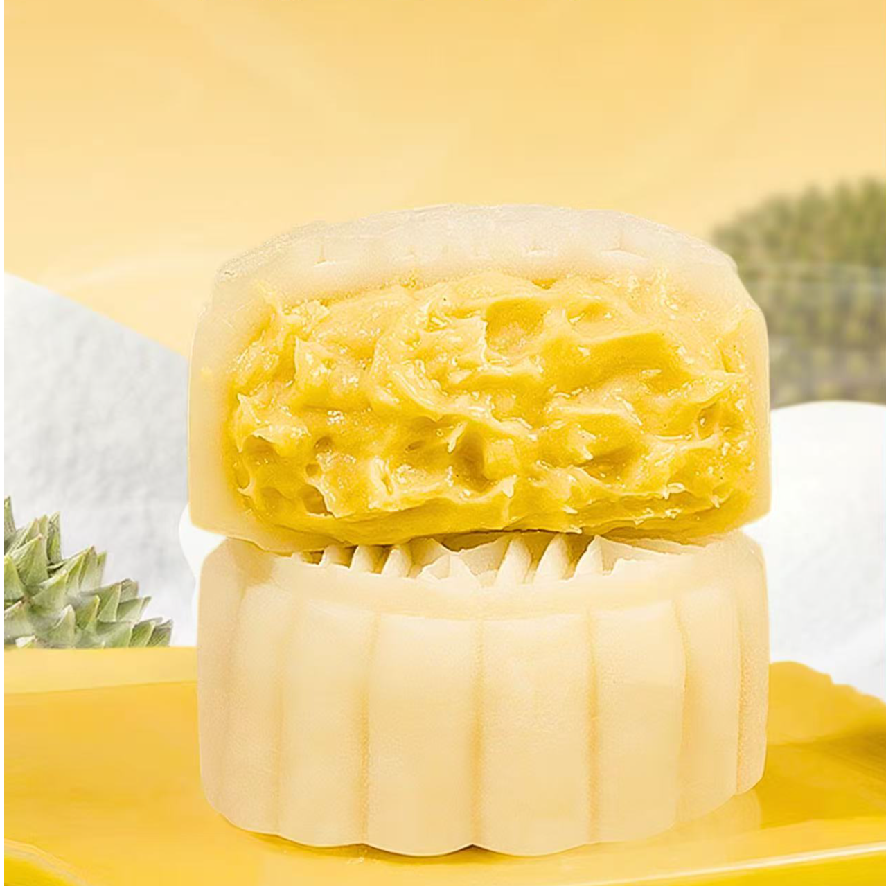 猫山王榴莲冰皮月饼一盒6粒 360g 