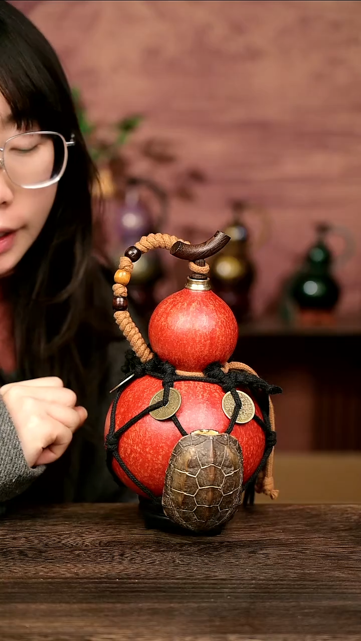 754号中药煮色  大漆葫芦水壶/酒壶 一物一拍