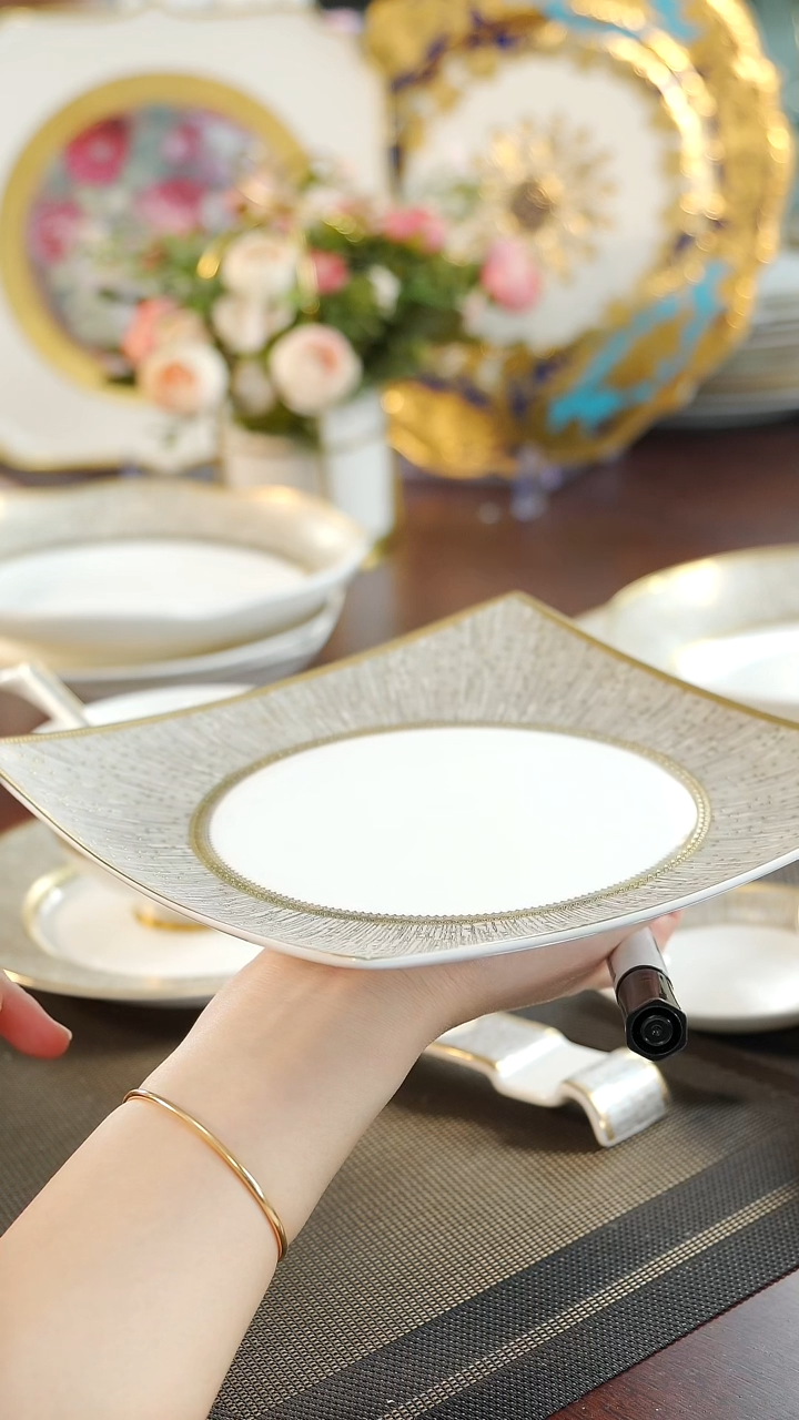 【闪购商品】瓷片9英寸方形盘 福利价