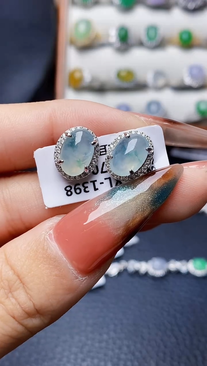 银S925镶嵌戒指翡翠1618