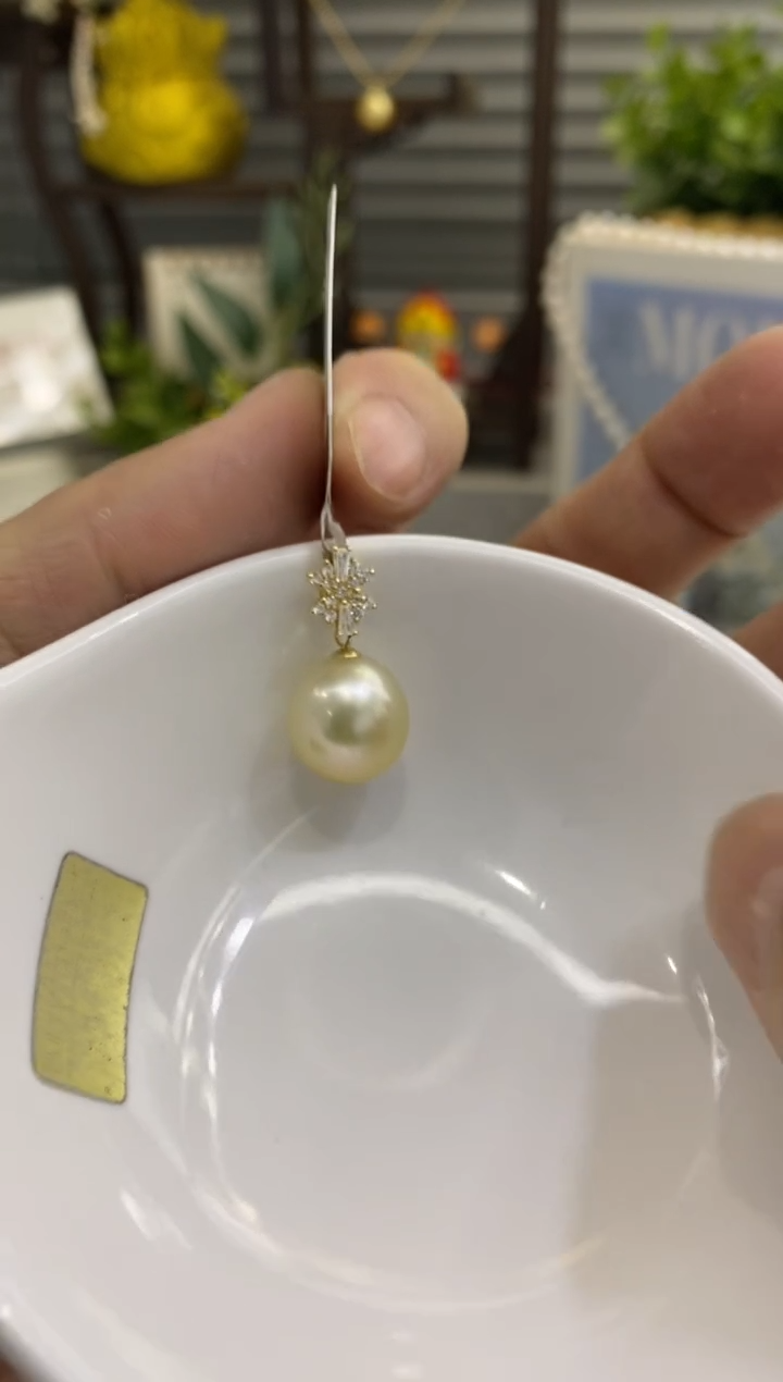 【闪购商品】海水珍珠BG未镶嵌珍珠吊坠赠链@@v0032
