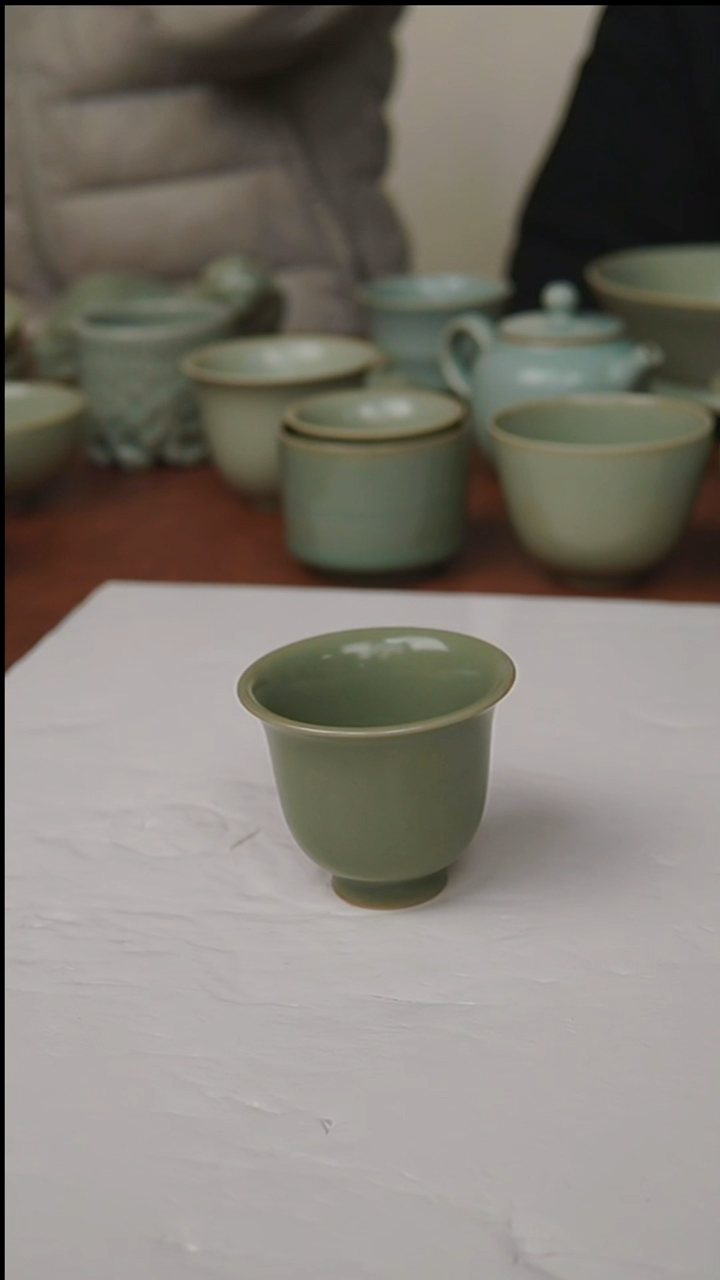 杯子瓷富山严选汝瓷，