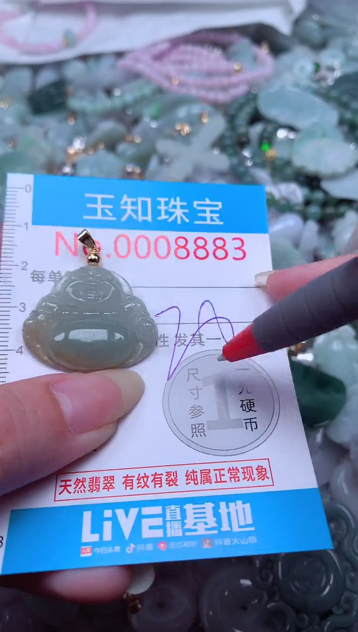 翡翠未镶嵌吊坠(不含链)8883