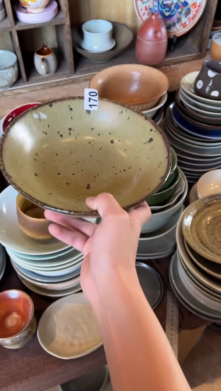 【闪购商品】瓷片170  燕麦黄深盘1个