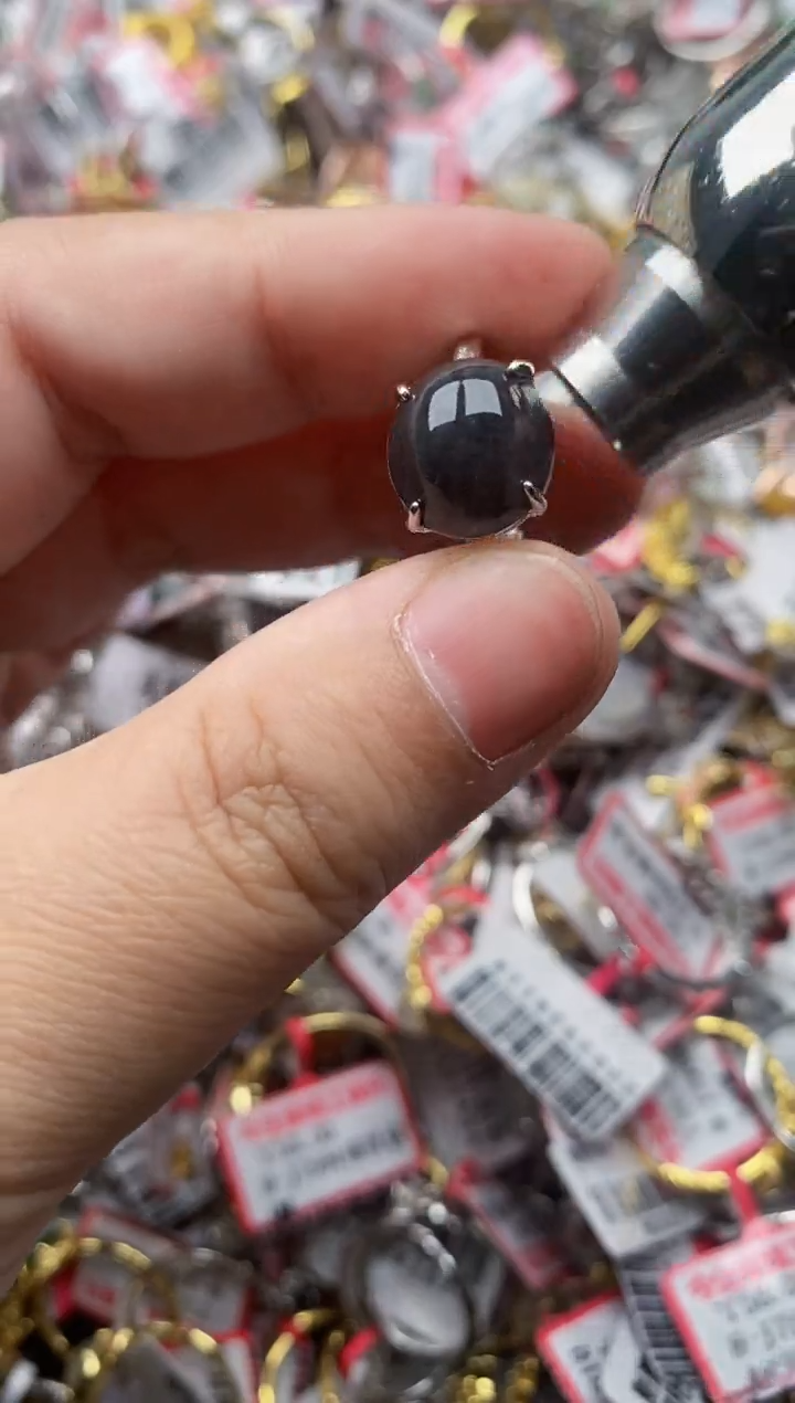 【闪购商品】翡翠戒指银S925镶嵌55555---5