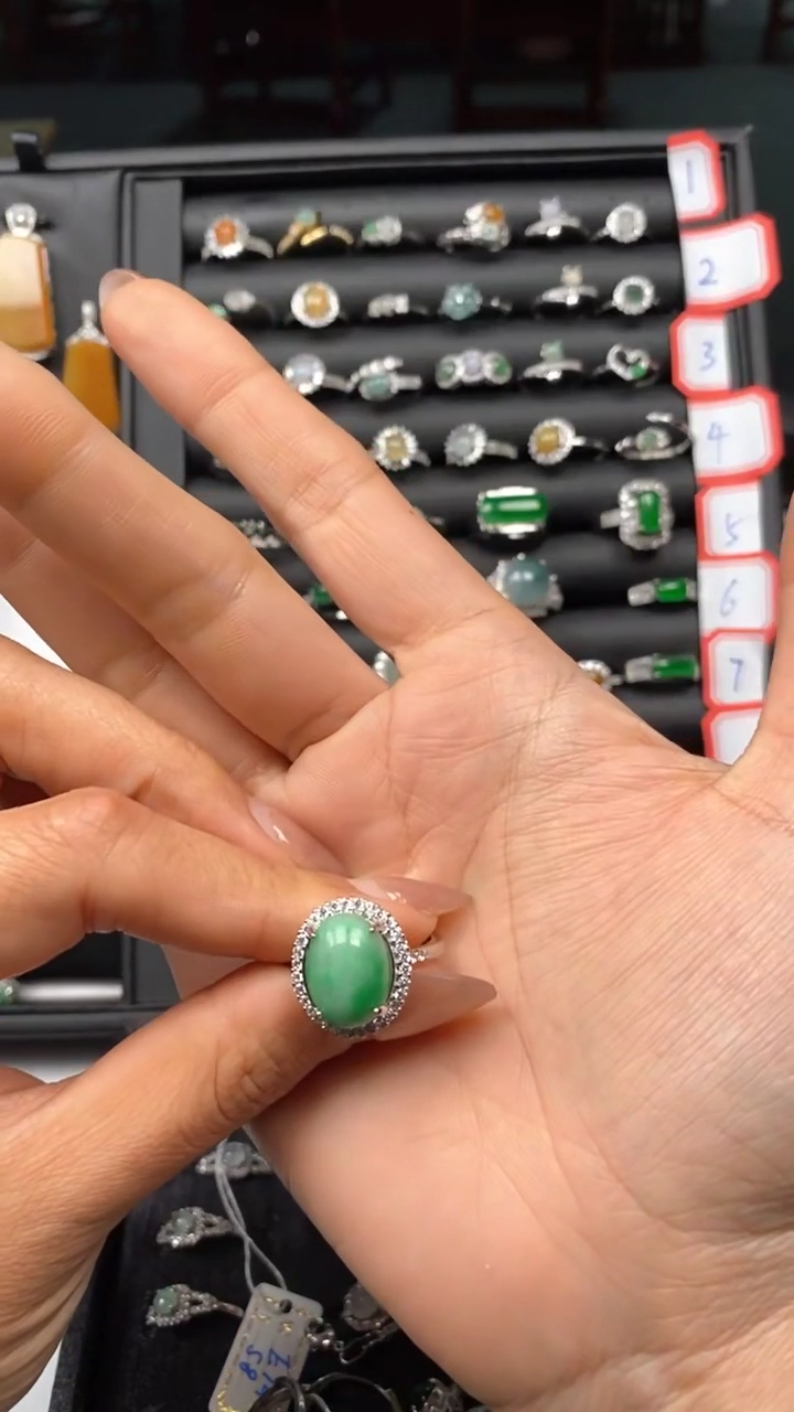 合金戒指翡翠@***️29