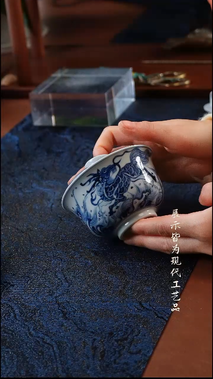 柚野福利麒麟盖碗