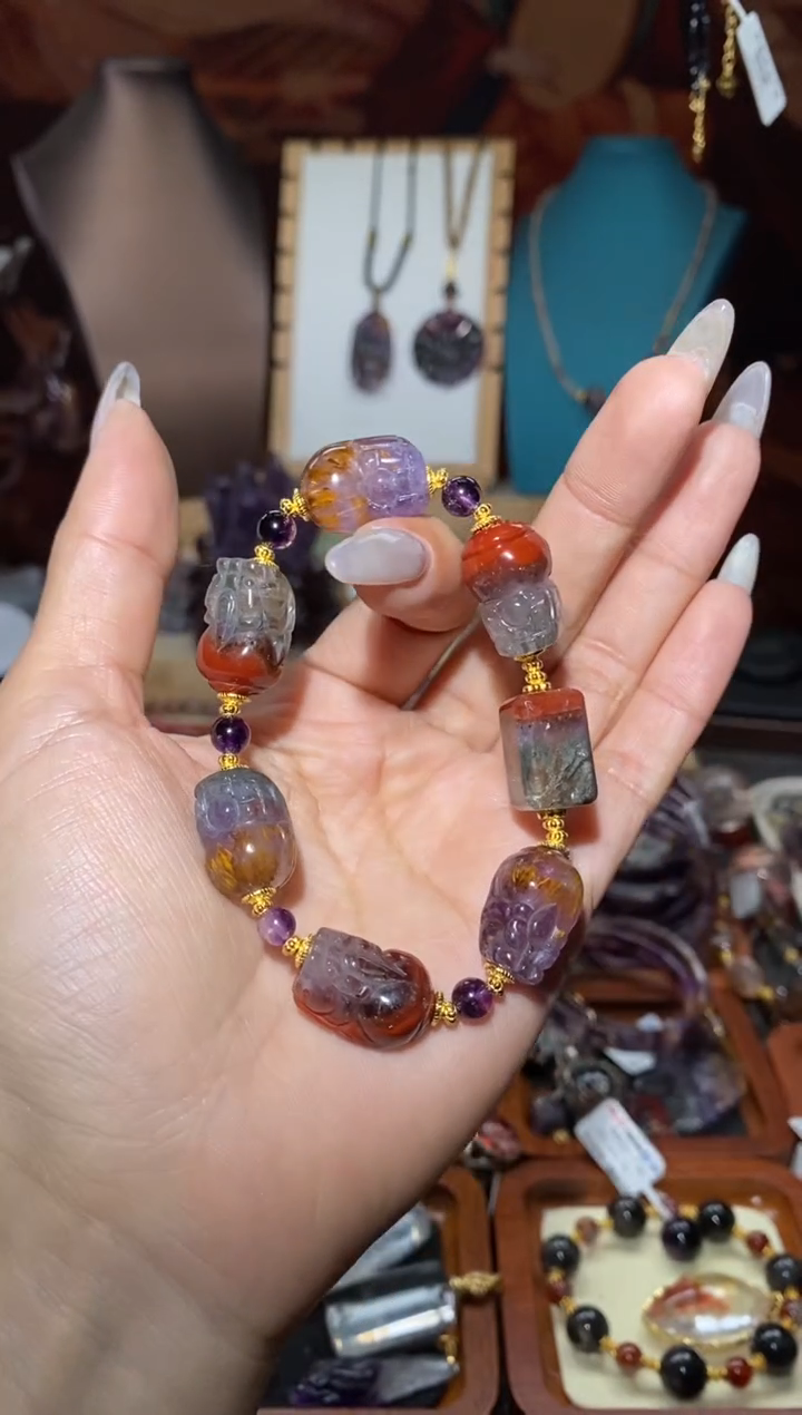 【闪购商品】水晶手串未镶嵌极光貔貅阵