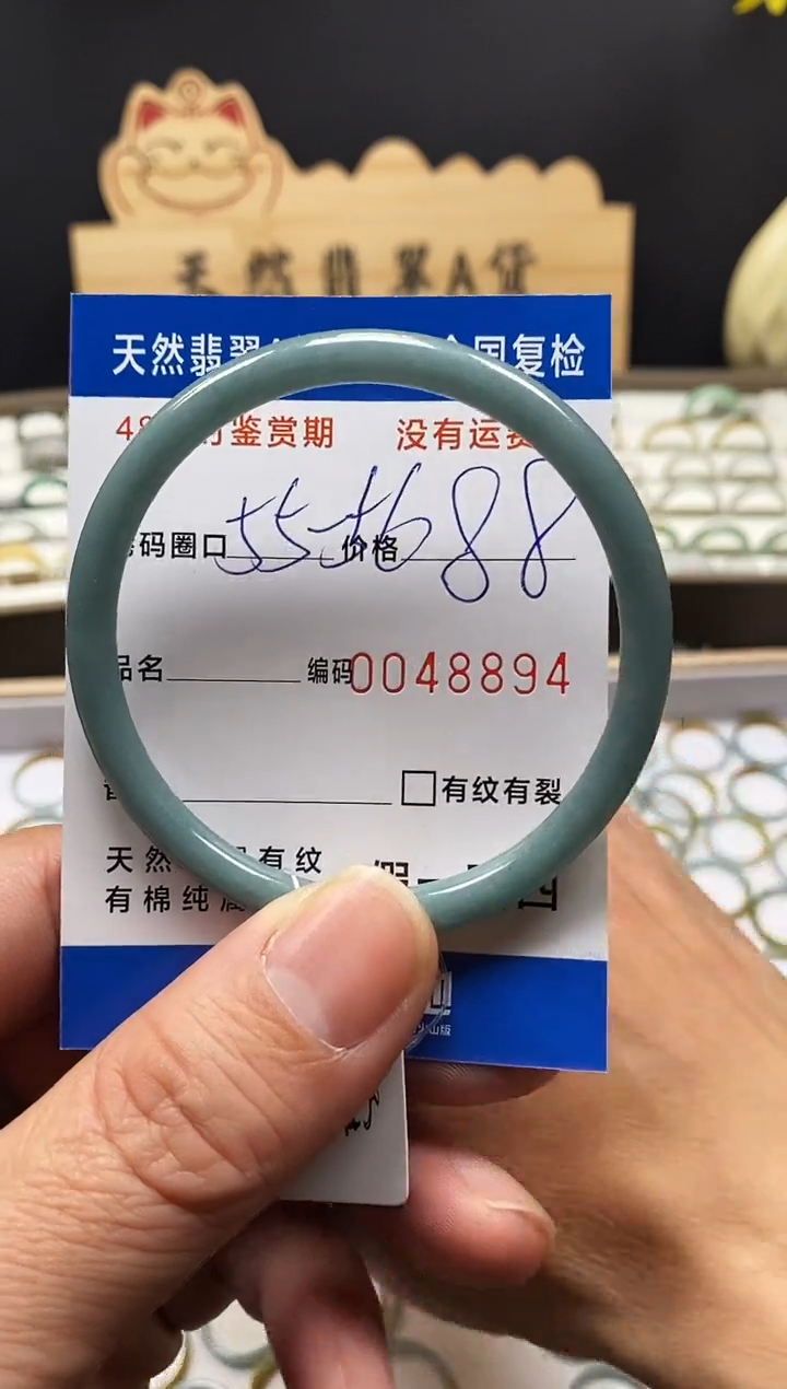 未镶嵌手镯翡翠8894