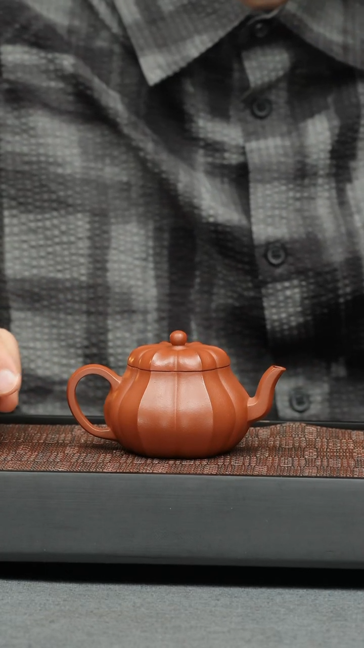 茶壶紫砂五堂 陈伯芳六瓣菱花